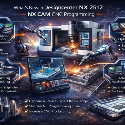 NX CAM TRONG DESIGNCENTER NX 2512: ĐỘT PHÁ LẬP TRÌNH GIA CÔNG CNC VỚI AI, DIGITAL TWIN VÀ MODEL-BASED MANUFACTURING