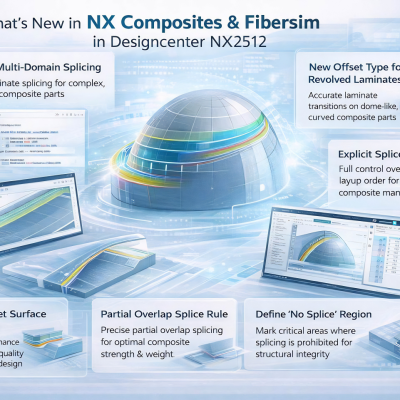 NX COMPOSITES & FIBERSIM TRONG DESIGNCENTER NX 2512: ĐỘT PHÁ THIẾT KẾ VẬT LIỆU COMPOSITE DỰA TRÊN DIGITAL TWIN